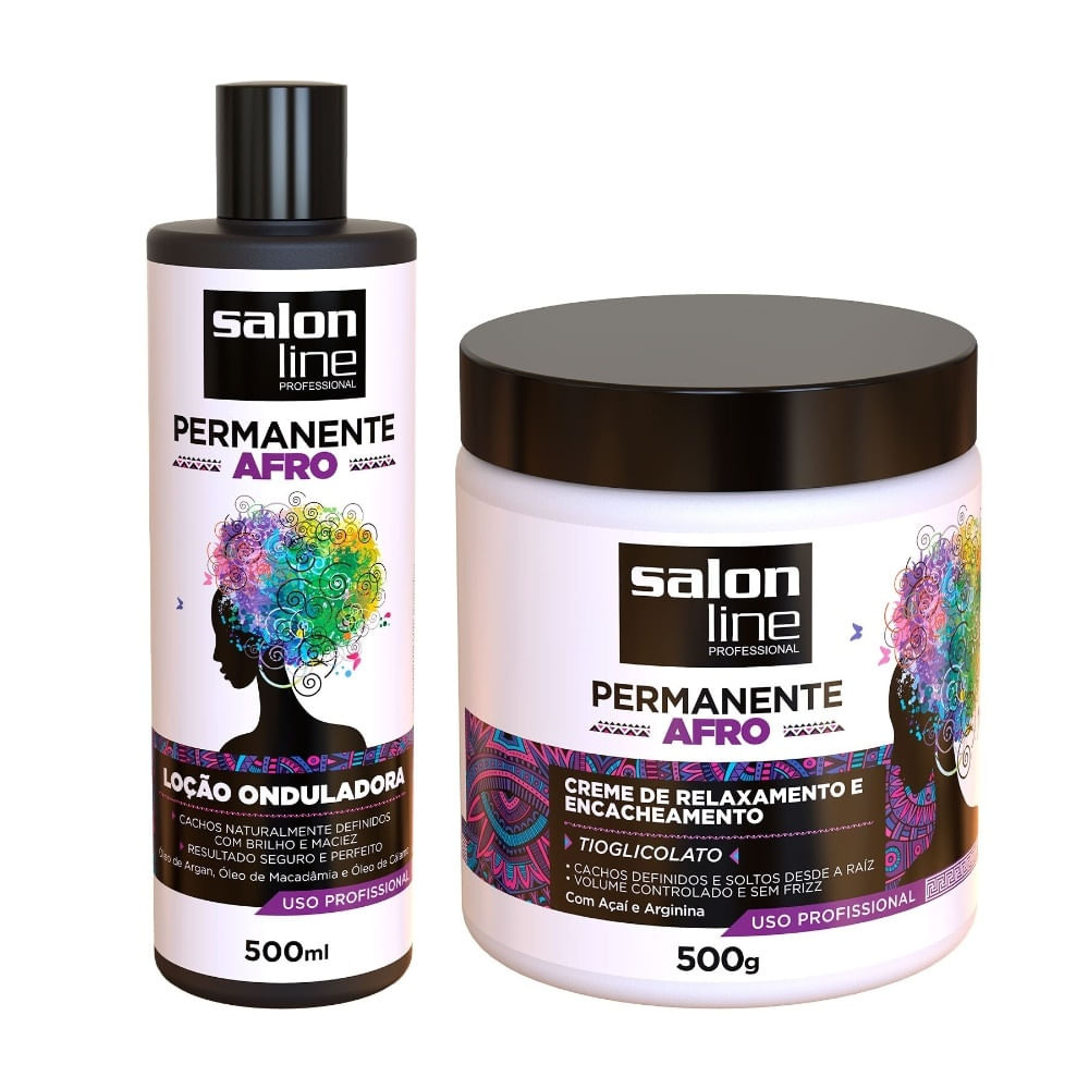 Kit Permanente Afro Salon Line — Salon Line | Farmácia Resyla