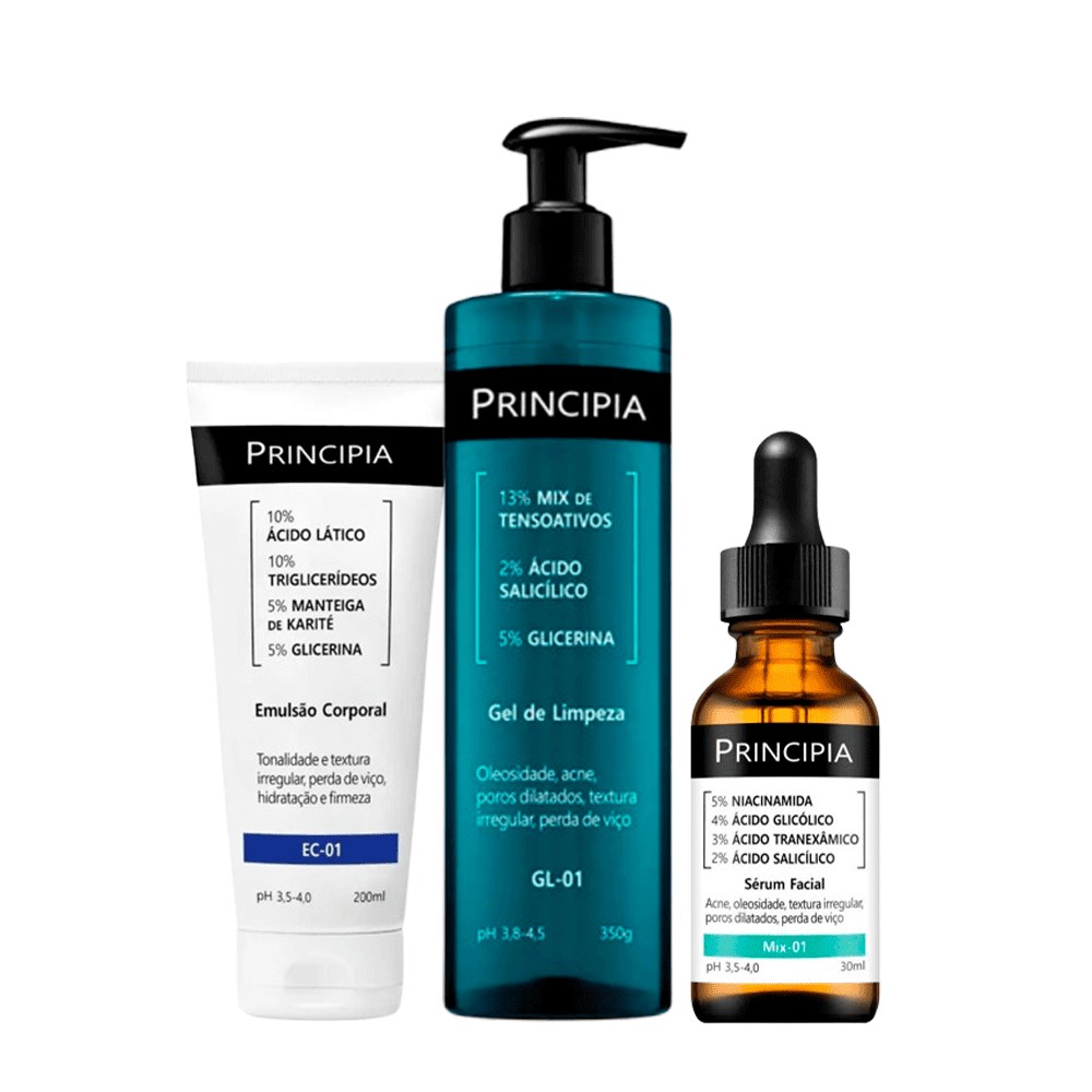 Kit Principia Anti Acne e Queratose Pilar Trio — Principia | Farmácia Resyla
