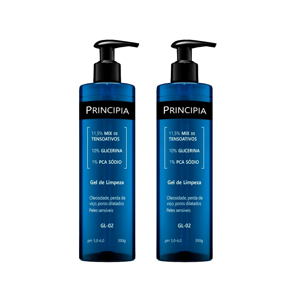 Kit Principia Gel de Limpeza Facial GL-02 350g 2 Unidades — Principia | Farmácia Resyla