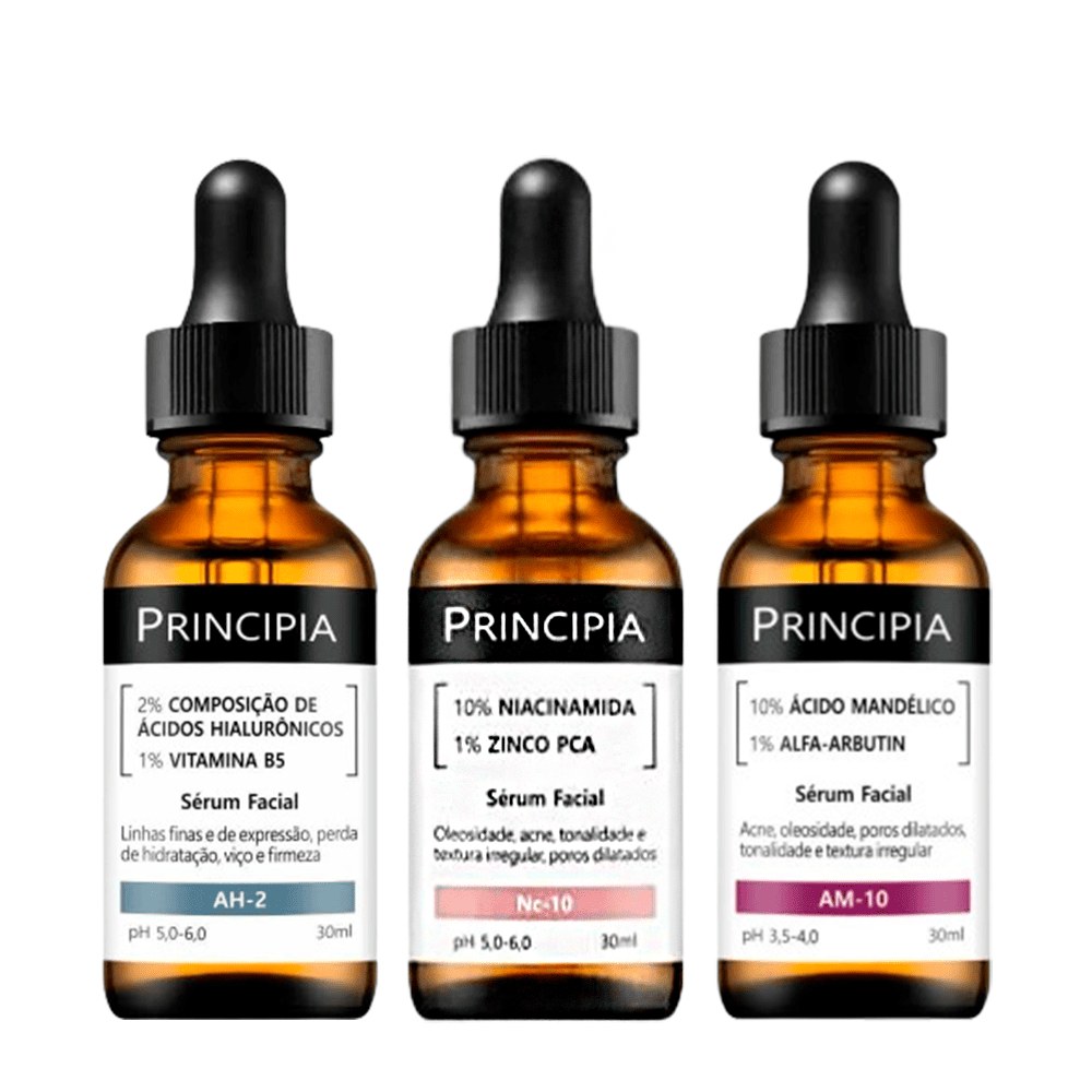 Kit Principia Nianacinamida + Mandélico + Hialurônicos — Principia | Farmácia Resyla