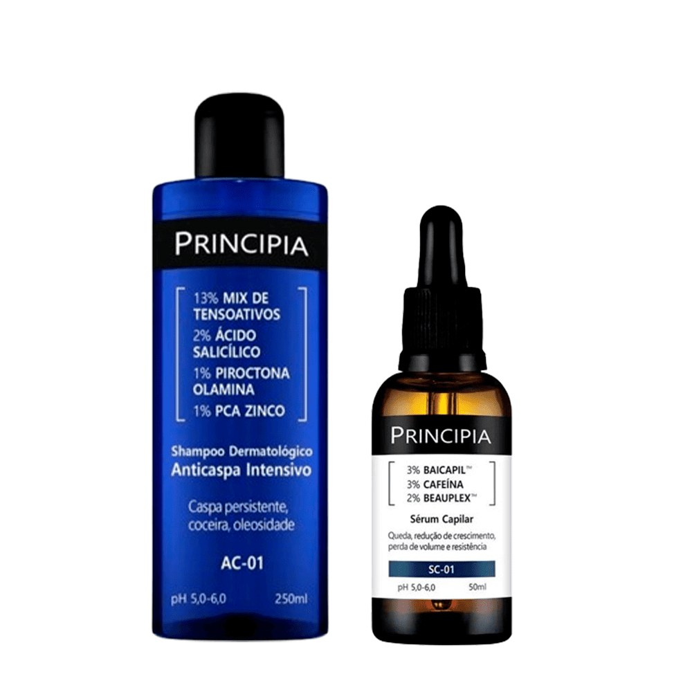 Kit Principia Shampoo Anticaspa + Sérum Capilar — Principia | Farmácia Resyla