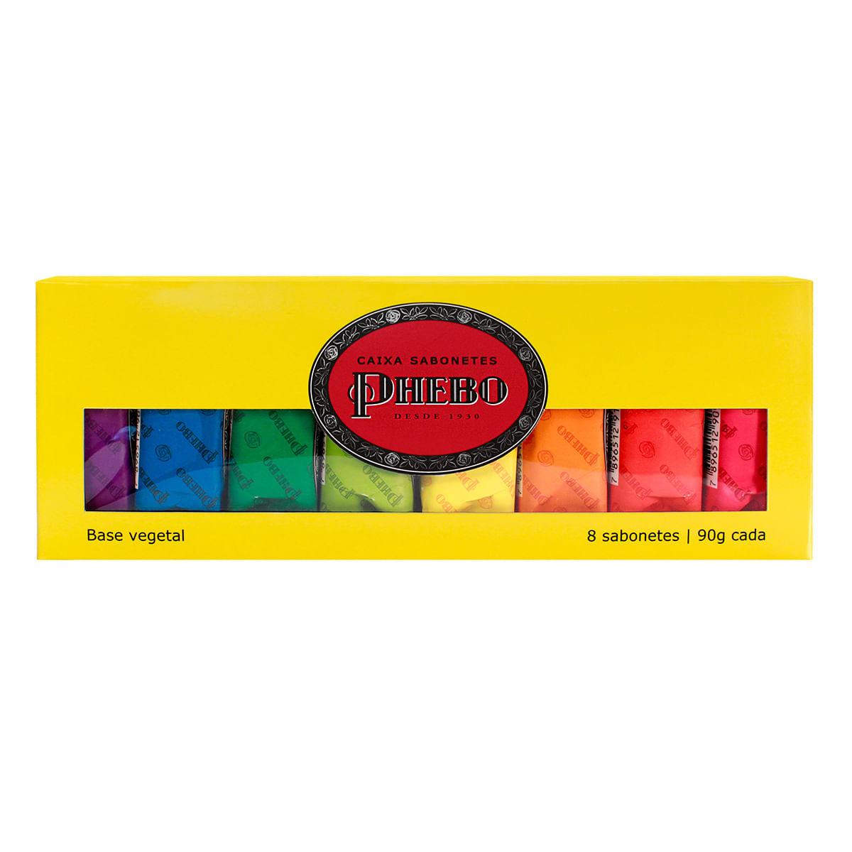 Kit Sabonete de Glicerina Phebo Tradicional Mix de Fragrâncias 90g 8 Unidades — Phebo | Farmácia Resyla