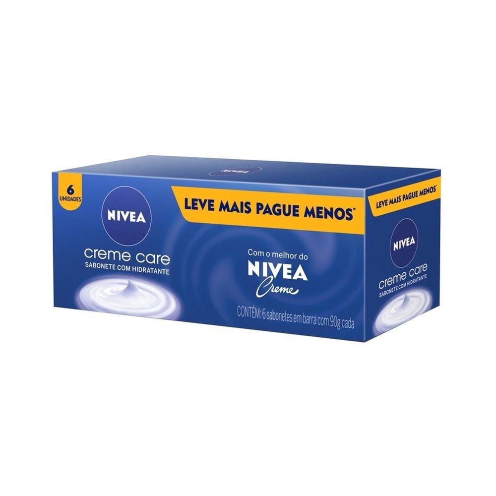 Kit Sabonete em Barra Nivea Creme Care 80g 6 Unidades — Nivea | Farmácia Resyla