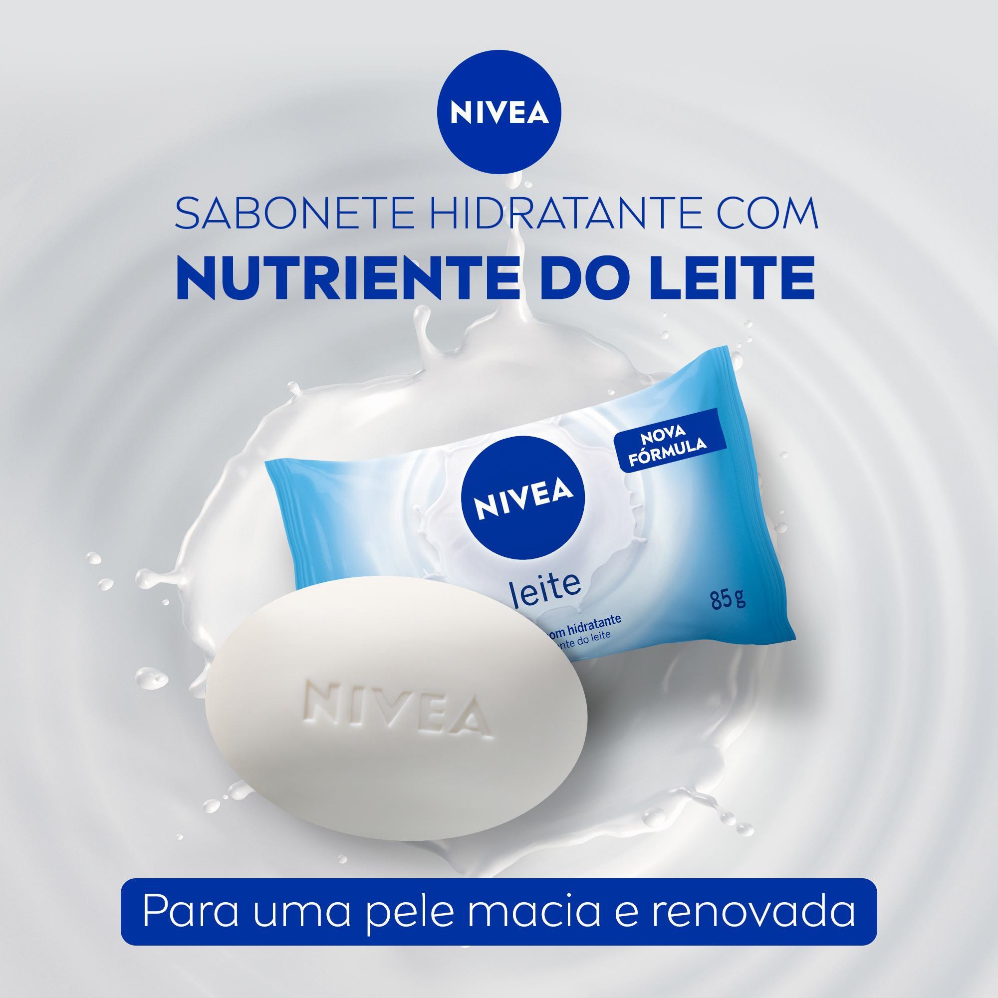 Kit Sabonete Em Barra Nivea Leite 6 Unidades De 85g — imagem 2 | Farmácia Resyla
