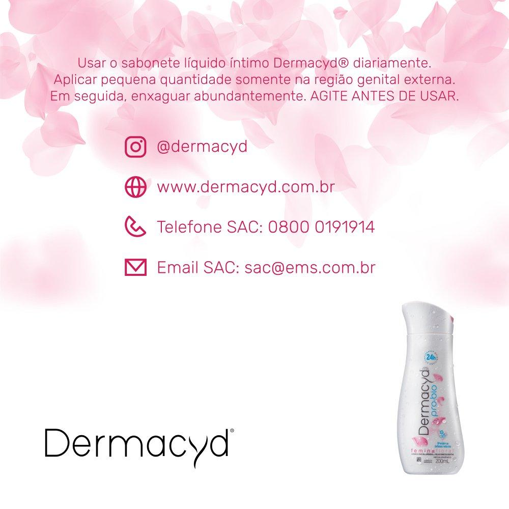 Kit Sabonete Íntimo Dermacid Pro-Bio Femina Floral 200ml 1 Unidade + Sabonete Íntimo Dermacid Pro-Bio Femina Floral 100ml 1 Unidade — imagem 3 | Farmácia Resyla
