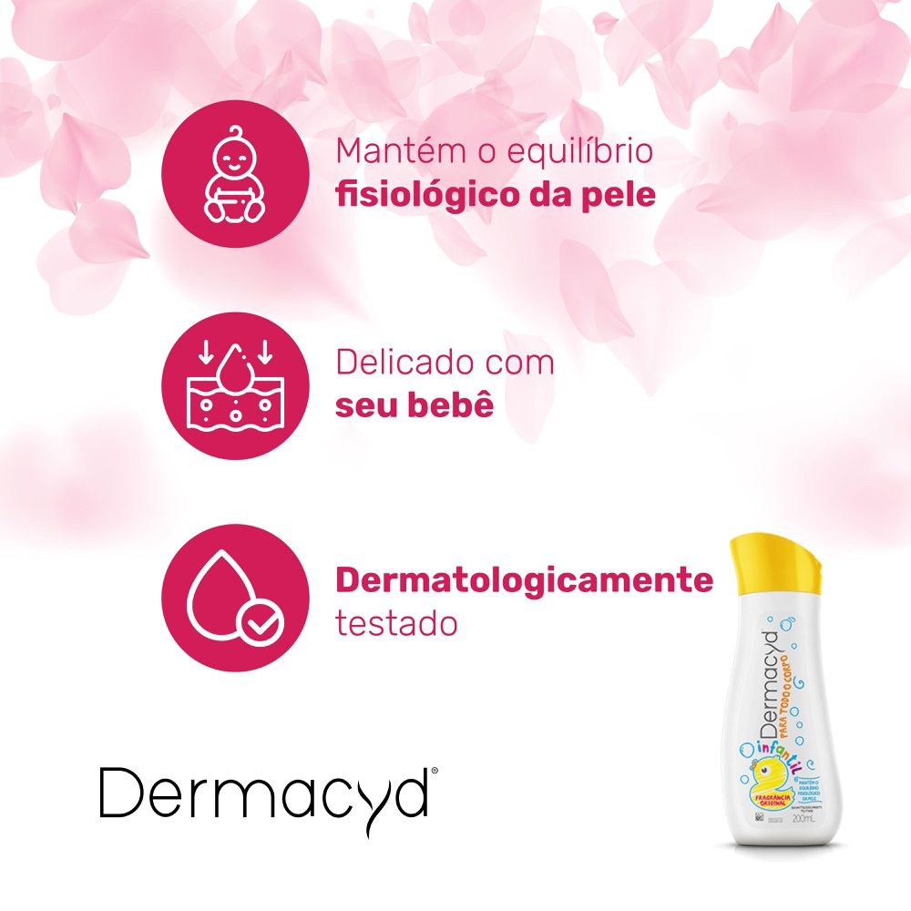 Kit Sabonete Líquido Infantil Dermacyd 200ml 1 Uni + Sabonete Líquido 100ml 1 Uni Oferta Especial 300ml — imagem 2 | Farmácia Resyla