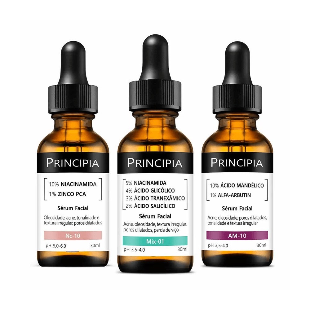 Kit Serúns Principia - Trio Antiacne Nc-10 + Mix-01 + Am-10 — Principia | Farmácia Resyla