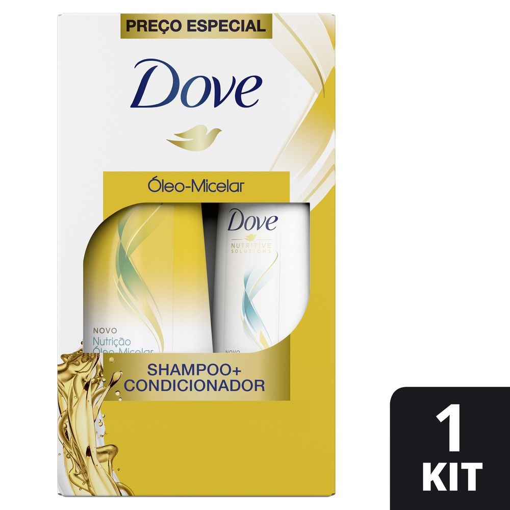 Kit Shampoo Dove Óleo Nutrição 400ml 1 Unidade + Condicionador Dove Óleo Nutrição 200ml 1 Unidade — Dove | Farmácia Resyla