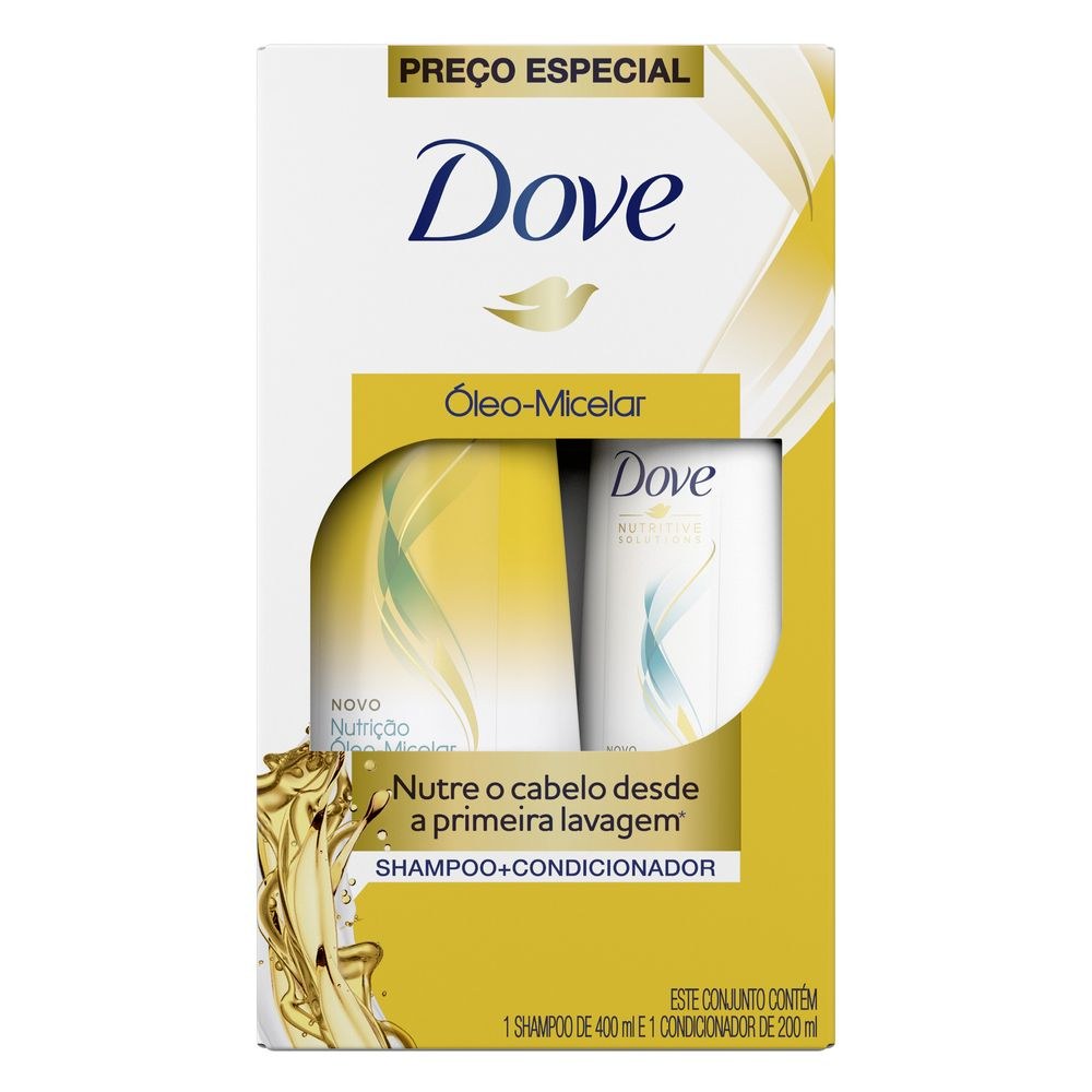 Kit Shampoo Dove Óleo Nutrição 400ml 1 Unidade + Condicionador Dove Óleo Nutrição 200ml 1 Unidade — imagem 2 | Farmácia Resyla