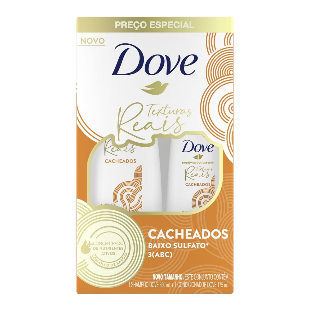 Kit Shampoo Dove Texturas Reais Cacheados 350ml 1 Unidade + Condicionador Dove Texturas Reais Cacheados 175ml 1 uni — imagem 3 | Farmácia Resyla