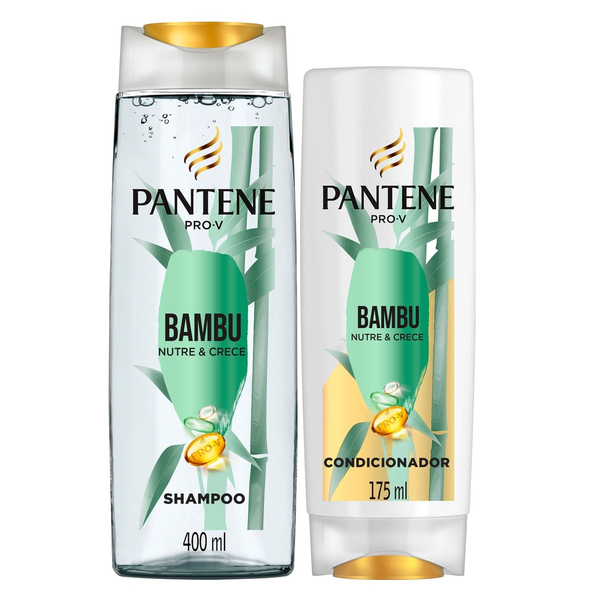 Kit Shampoo Pantene Pro-V Bambu 400ml 1 Unidade + Condicionador Pantene Pro-V Bambu 175ml 1 Unidade — Pantene | Farmácia Resyla