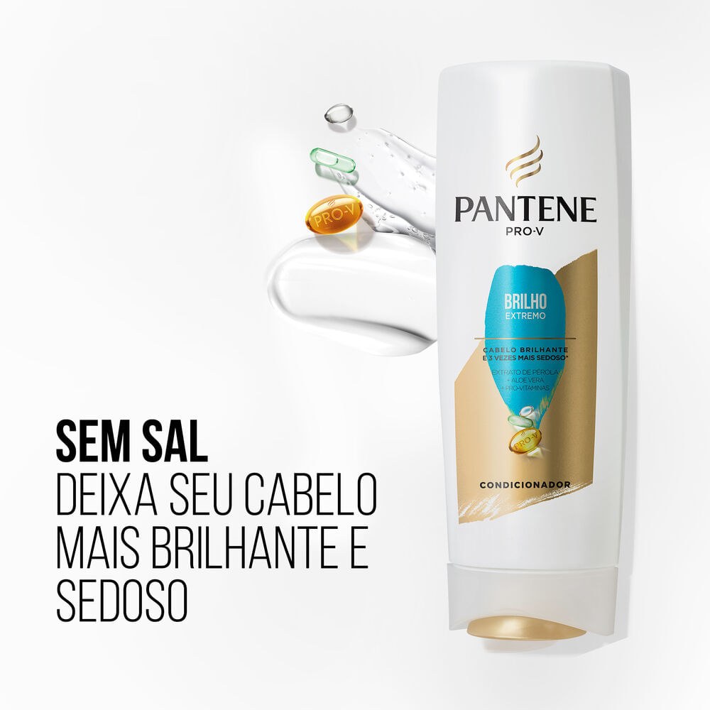 Kit Shampoo Pantene Pro-V Brilho Extremo 400ml 1 Unidade + Condicionador Pantene Pro-V Brilho Extremo 175ml 1 Unidade — imagem 4 | Farmácia Resyla