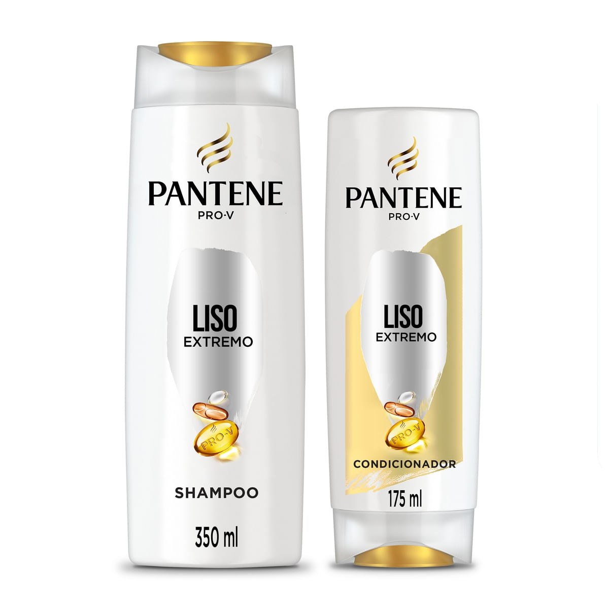 Kit Shampoo Pantene Pro-V Liso Extremo 350ml 1 Unidade + Condicionador Pantene Pro-V Liso Extremo 175ml 1 Unidade — Pantene | Farmácia Resyla