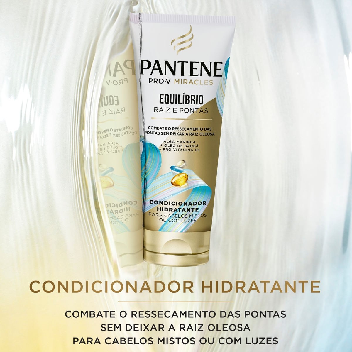 Kit Shampoo Pantene Pro-V Miracles Equilíbrio Raiz e Pontas 300ml 1 Uni + Condicionador Miracles Equilíbrio Raiz e Pontas 150ml 1 Uni — imagem 3 | Farmácia Resyla