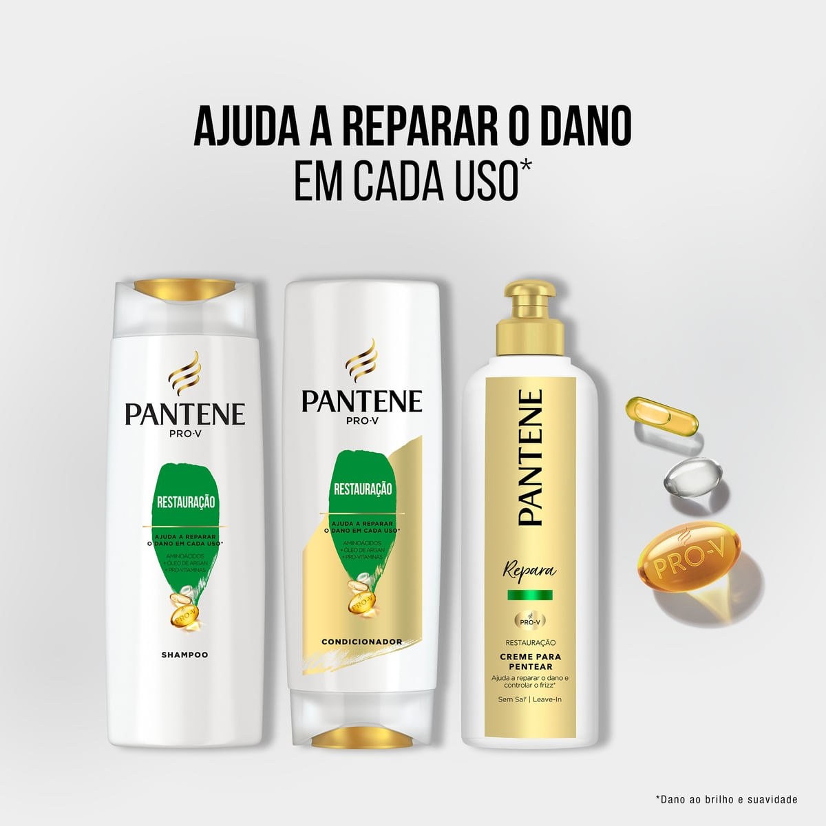 Kit Shampoo Pantene Pro-V Restauração 350ml 1 Uni + Condicionador Pantene Pro-V Restauração 175ml 1 Uni — imagem 2 | Farmácia Resyla