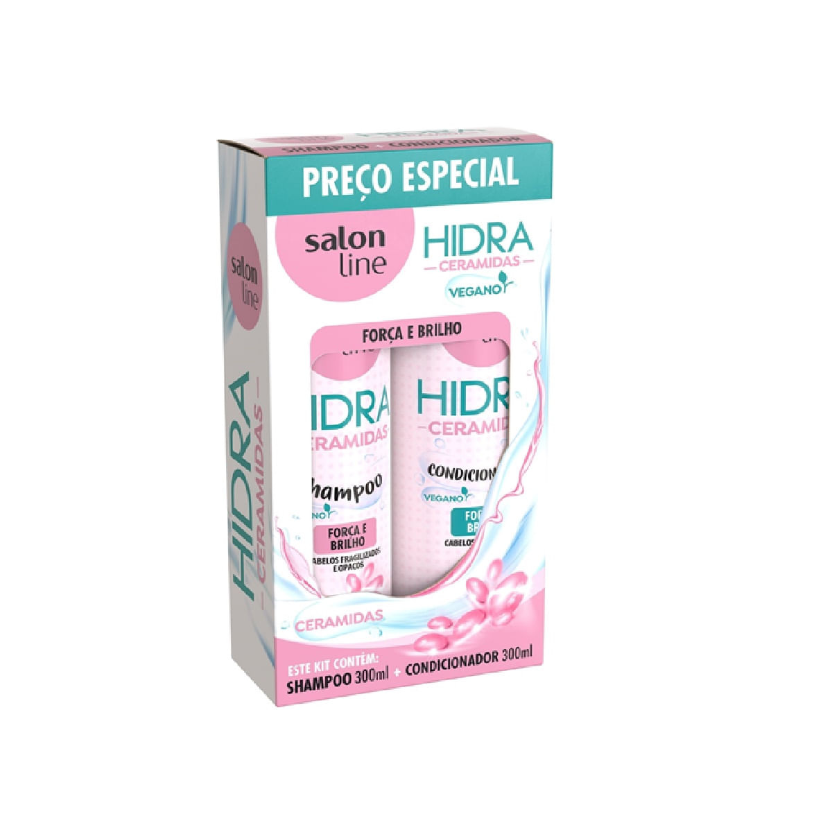 Kit Shampoo Salon Line Hidra Ceramidas 300ml 1 Unidade + Condicionador Hidra Ceramidas 300ml 1 Unidade — Salon Line | Farmácia Resyla