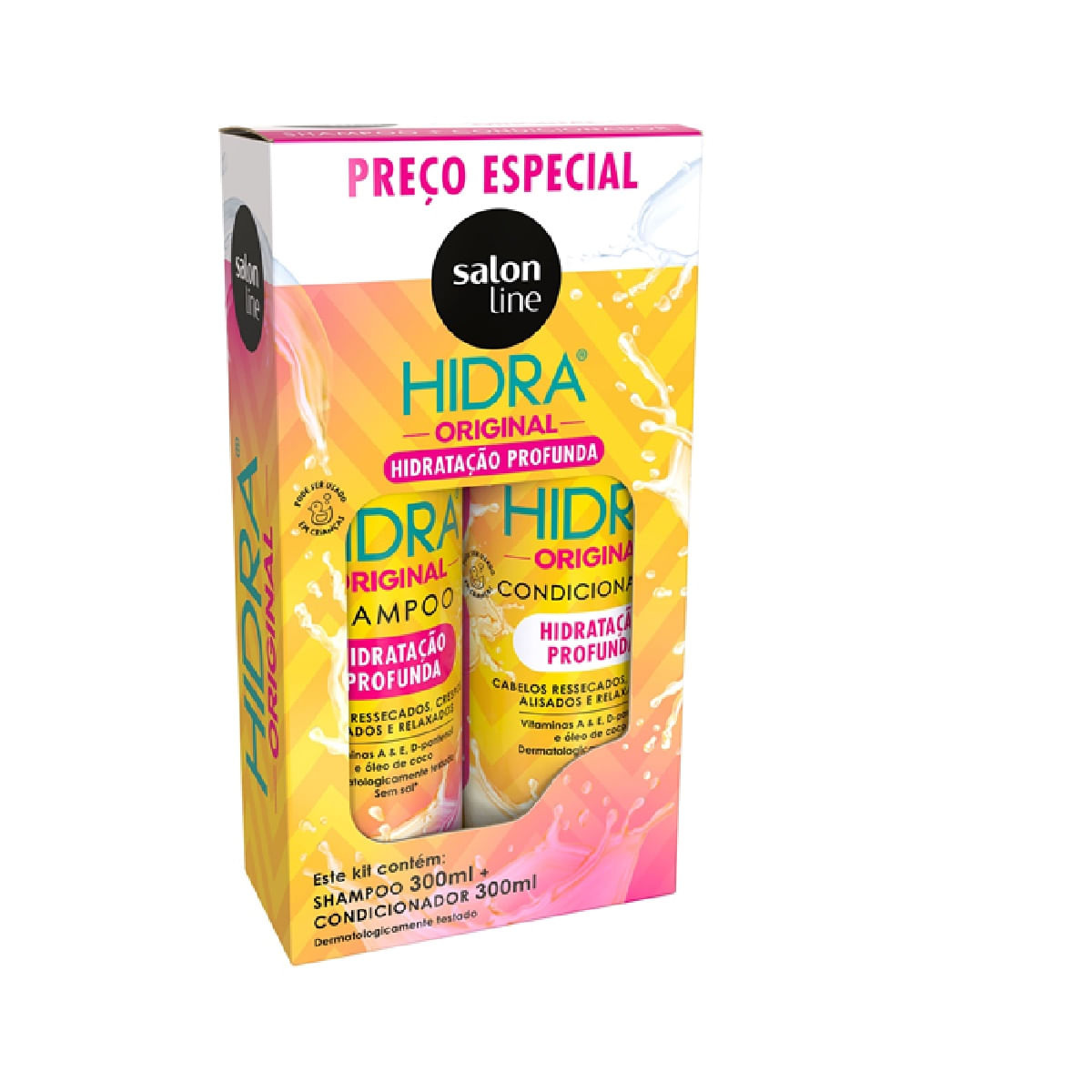 Kit Shampoo Salon Line Hidra Original 300ml 1 Unidade + Condicionador Salon Line Hidra Original 300ml 1 Unidade — Salon Line | Farmácia Resyla