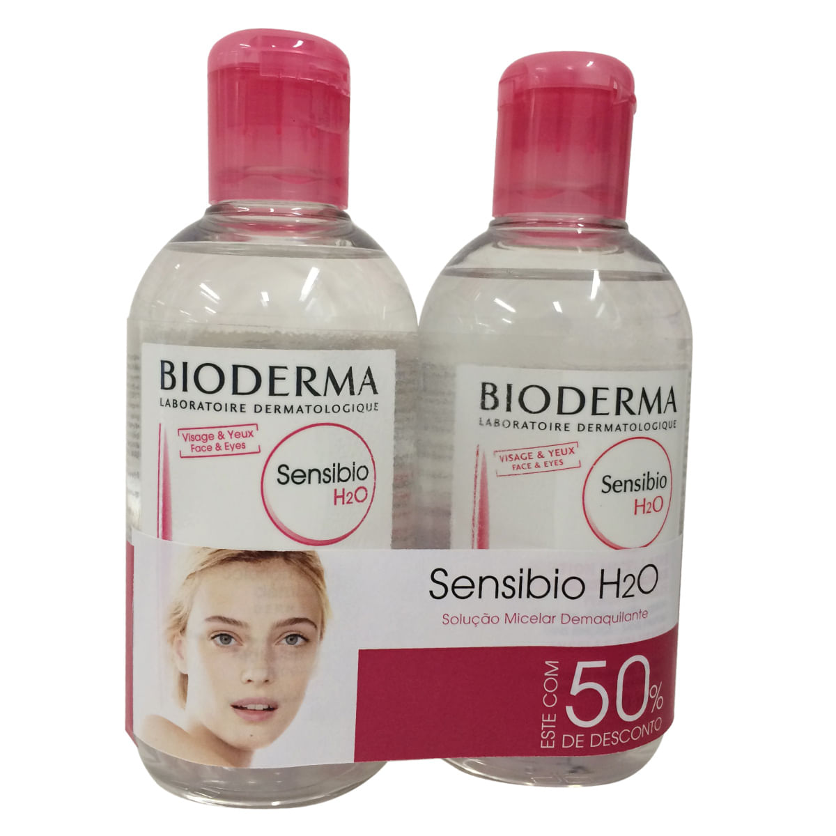 Kit Solução Micelar Bioderma Sensibio H2O 250ml 2 Unidades — Bioderma | Farmácia Resyla