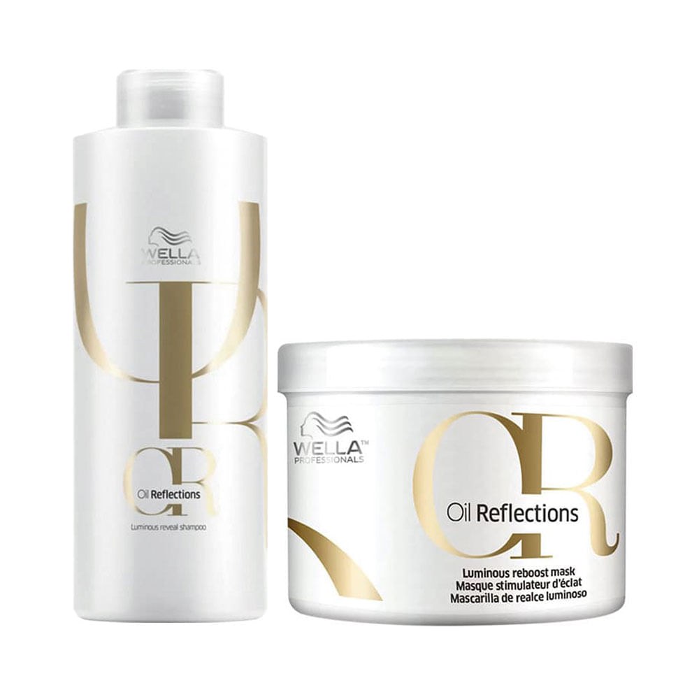 Kit Wella Oil Reflections - Shampoo 1000 ml + Máscara 500 ml — imagem 2 | Farmácia Resyla