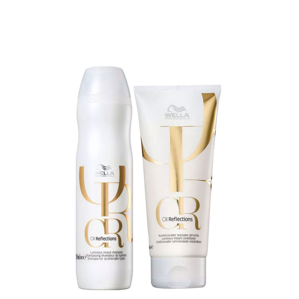 Kit Wella Oil Reflections - Shampoo 250 ml + Condicionador 200 ml — Wella Professionals | Farmácia Resyla