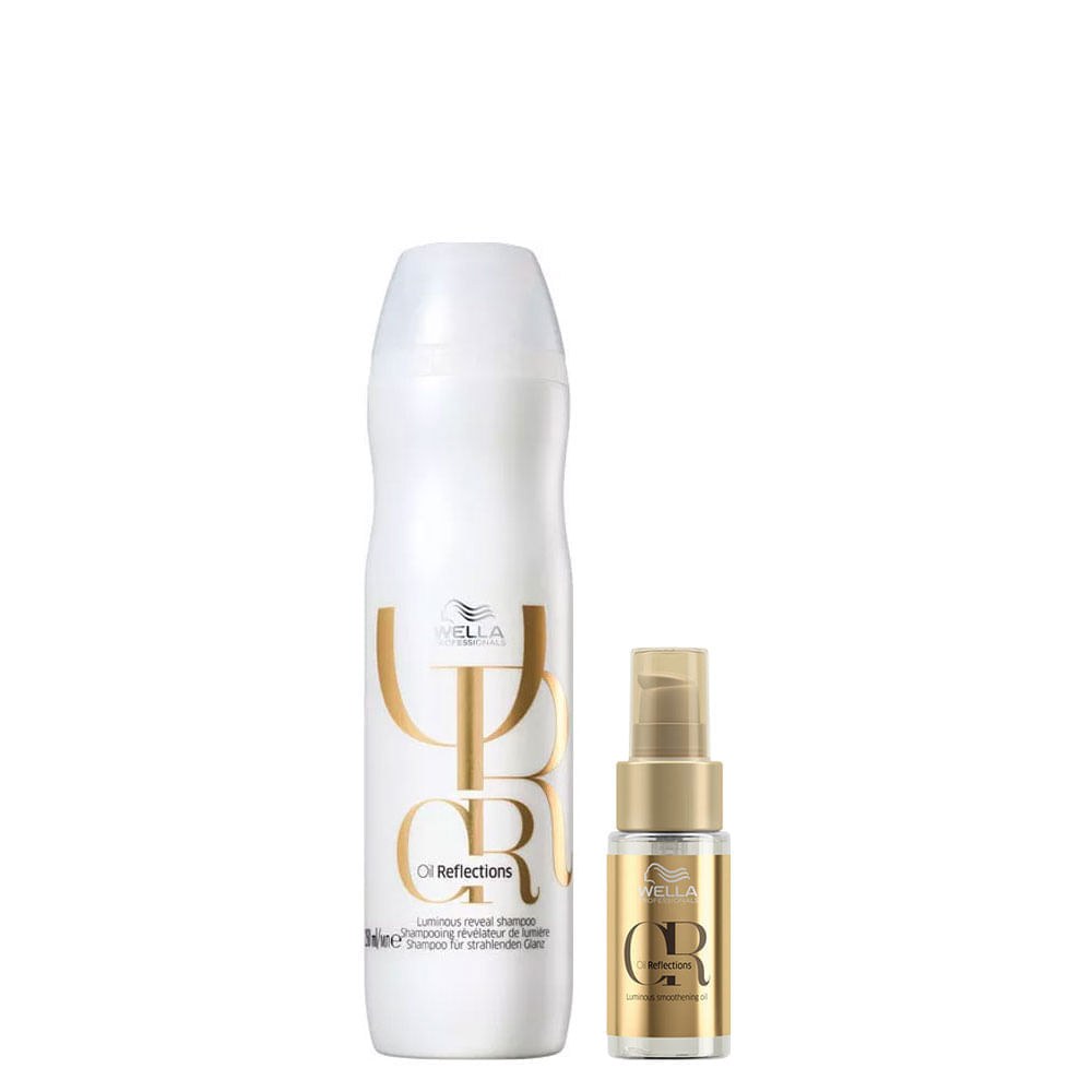 Kit Wella Oil Reflections - Shampoo 250 ml + Óleo 30 ml — Wella Professionals | Farmácia Resyla