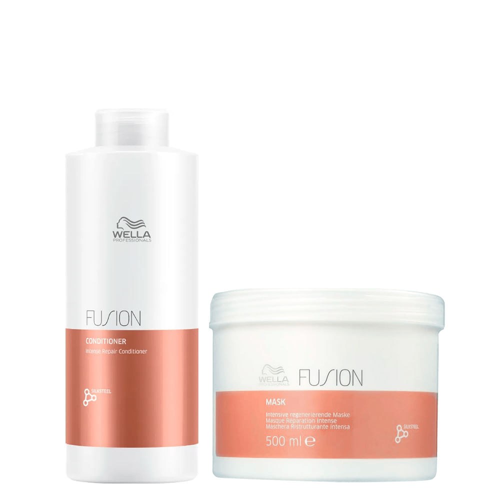 Kit Wella Professionals Fusion - Condicionador 1000 ml + Máscara 500 ml — Wella Professionals | Farmácia Resyla