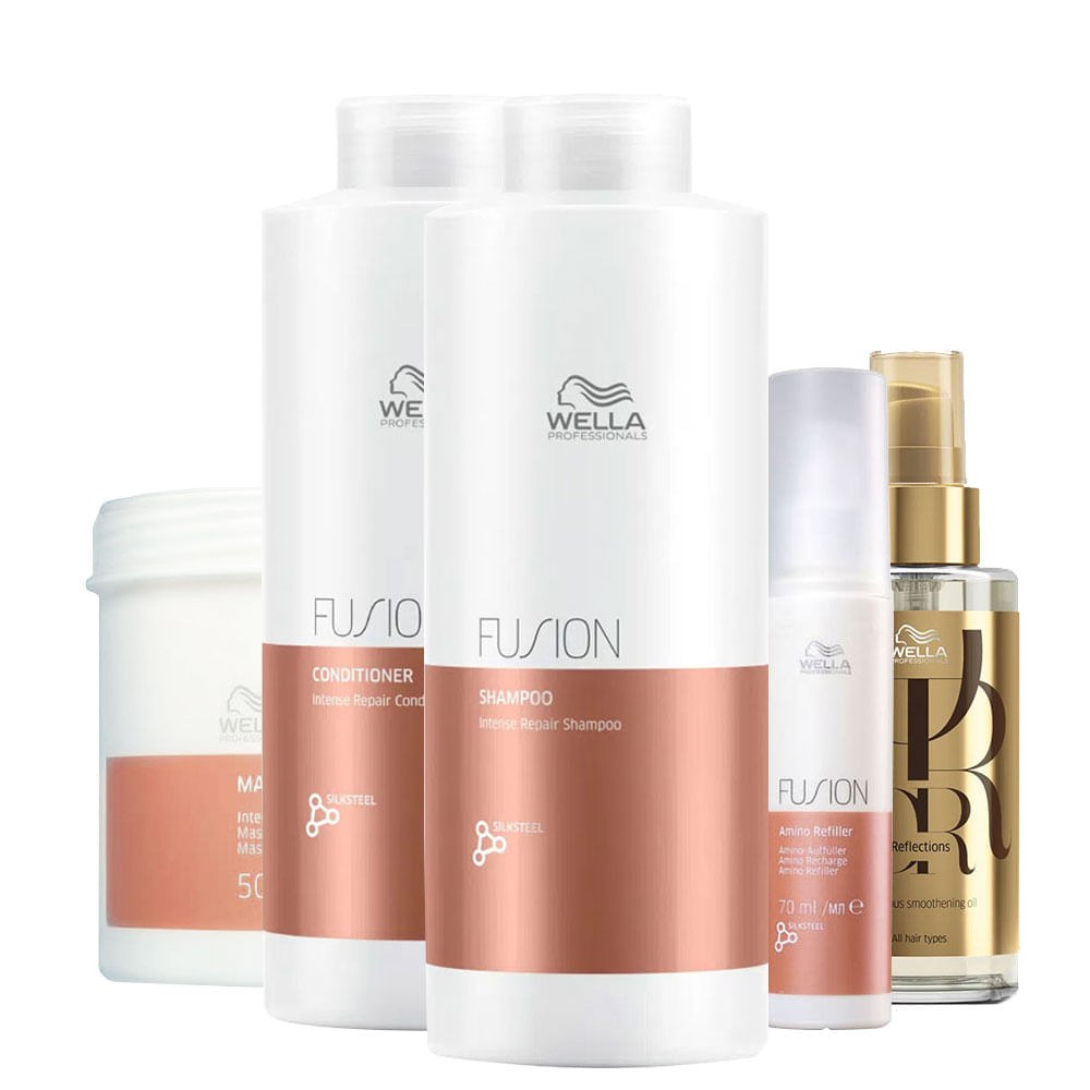 Kit Wella Professionals Fusion Profissional - 5 Produtos — Wella Professionals | Farmácia Resyla