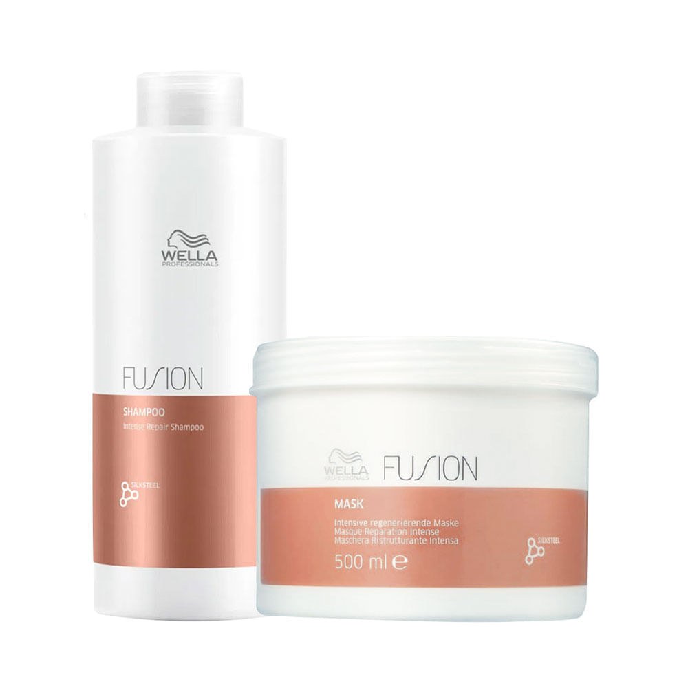 Kit Wella Professionals Fusion - Shampoo 1000 ml + Máscara 500 ml — imagem 2 | Farmácia Resyla