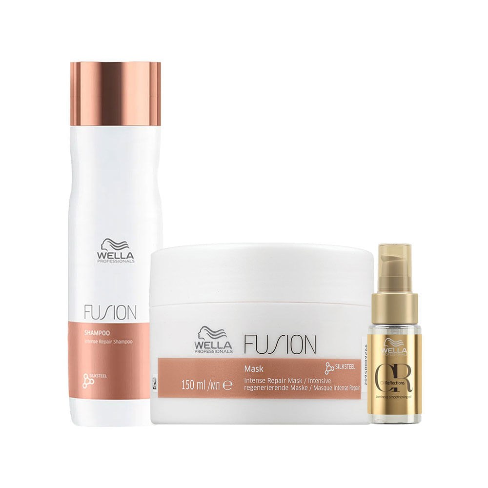 Kit Wella Professionals Fusion - Shampoo 250 ml + Máscara 150 ml + Óleo 30 ml — imagem 3 | Farmácia Resyla