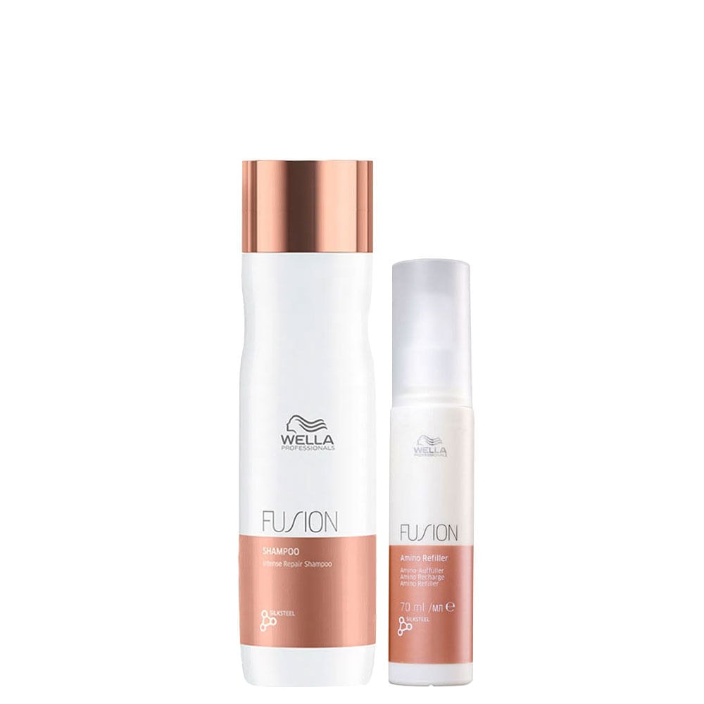 Kit Wella Professionals Fusion - Shampoo 250 ml + Tratamento Reconstrução 70 ml — Wella Professionals | Farmácia Resyla
