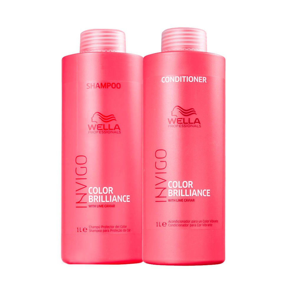 Kit Wella Professionals Invigo Color Brilliance - Shampoo 1000 ml + Condicionador 1000 ml — imagem 2 | Farmácia Resyla