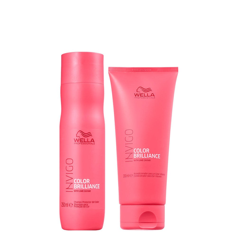 Kit Wella Professionals Invigo Color Brilliance - Shampoo 250 ml + Condicionador 200 ml — Wella Professionals | Farmácia Resyla