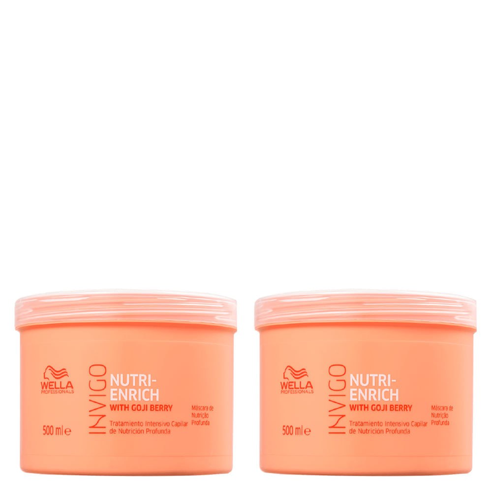 Kit Wella Professionals Invigo Nutri Enrich Máscara de Nutrição 500 ml - 2 Unidades — Wella Professionals | Farmácia Resyla