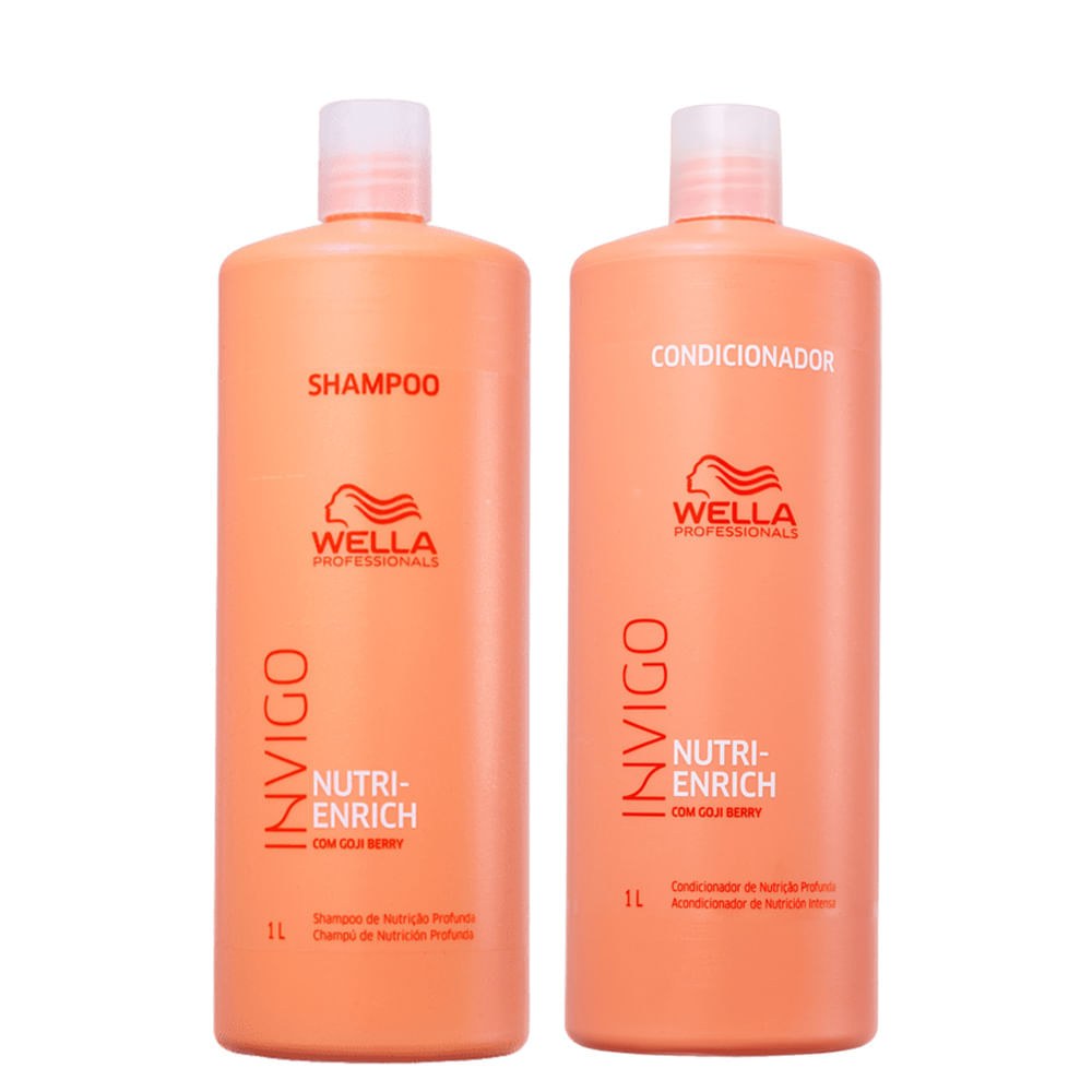 Kit Wella Professionals Invigo Nutri Enrich - Shampoo 1000 ml + Condicionador 1000 ml — Wella Professionals | Farmácia Resyla