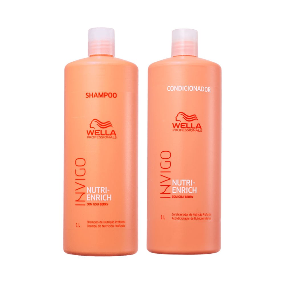 Kit Wella Professionals Invigo Nutri Enrich - Shampoo 1000 ml + Condicionador 1000 ml — imagem 2 | Farmácia Resyla