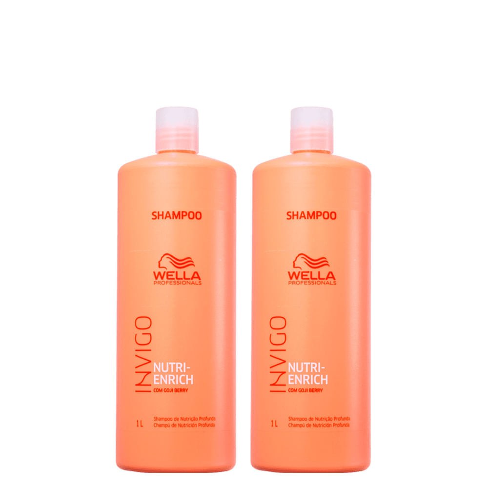 Kit Wella Professionals Invigo Nutri Enrich Shampoo 1000 ml - 2 Unidades — Wella Professionals | Farmácia Resyla