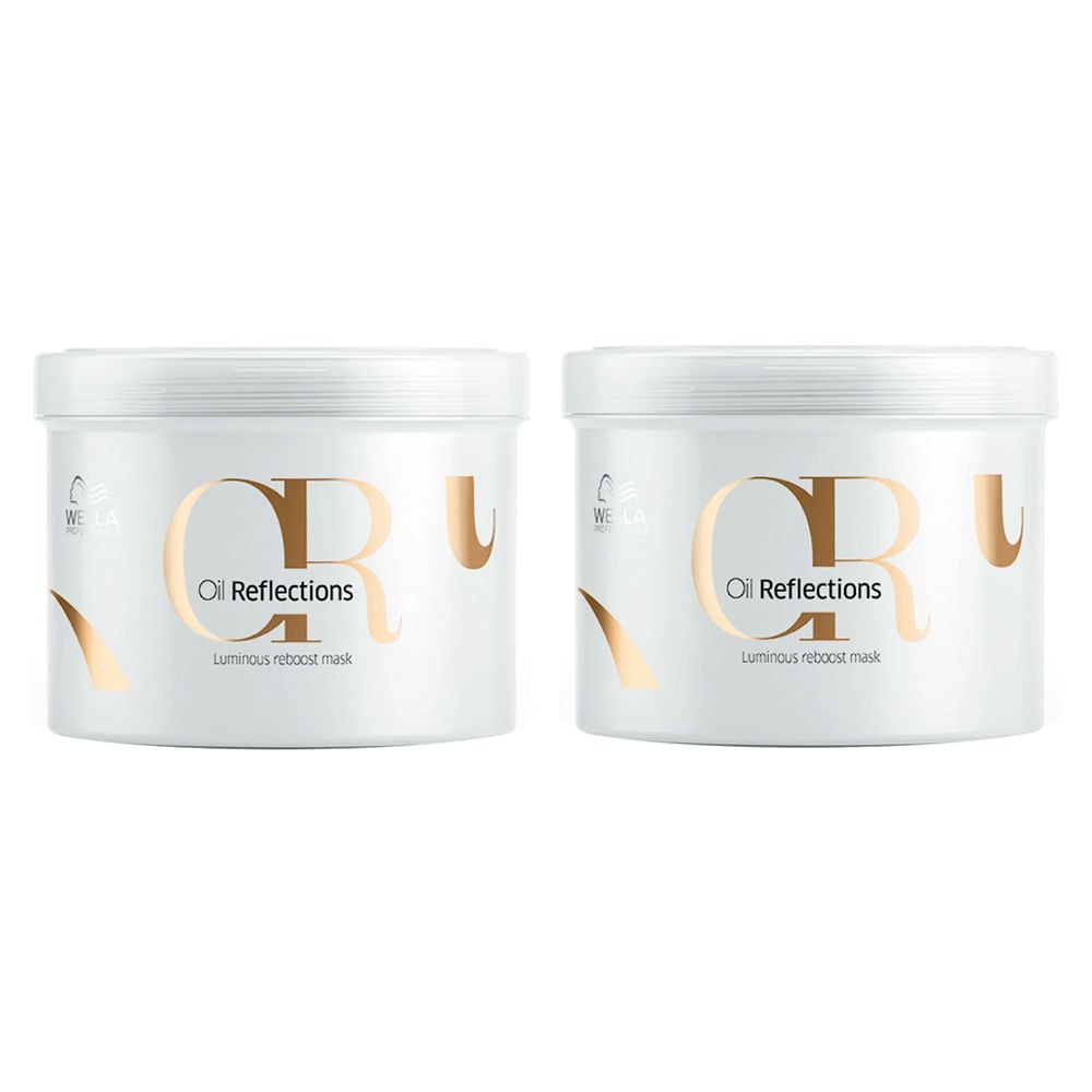 Kit Wella Professionals Oil Reflections Máscara de Brilho 500 ml - 2 Unidades — imagem 2 | Farmácia Resyla