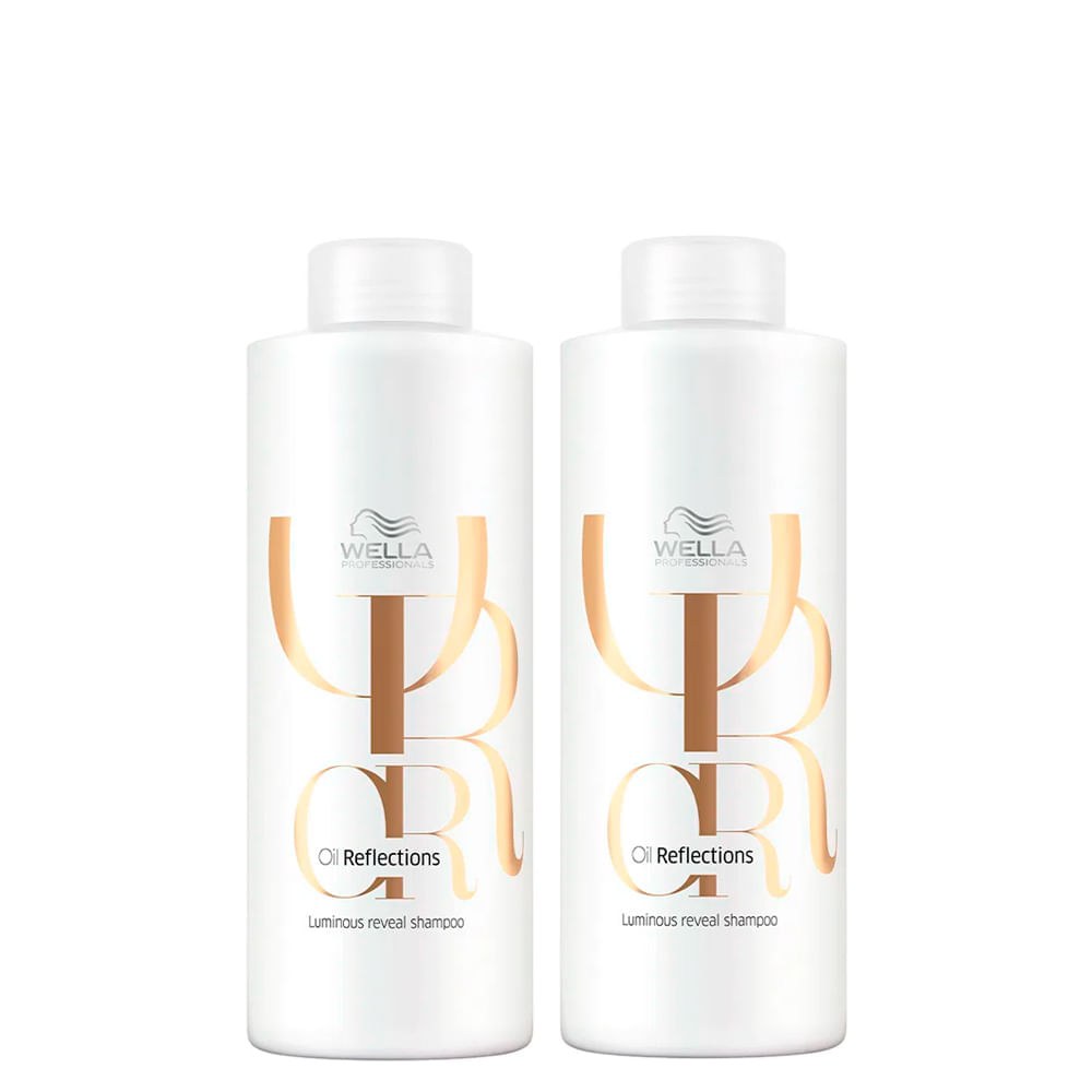 Kit Wella Professionals Shampoo Oil Reflections 1000 ml - 2 Unidades — Wella Professionals | Farmácia Resyla
