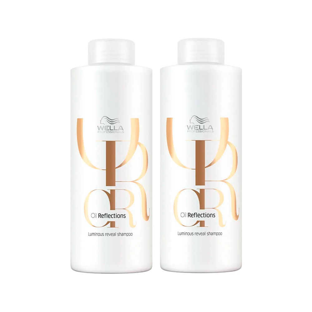 Kit Wella Professionals Shampoo Oil Reflections 1000 ml - 2 Unidades — imagem 2 | Farmácia Resyla