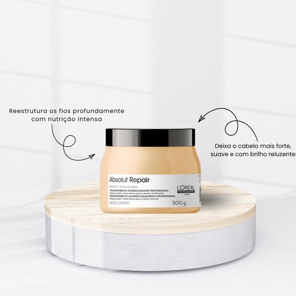 L'Oréal - Absolut Repair Gold Kit Shampoo e Máscara - 1,5L/500g — imagem 2 | Farmácia Resyla
