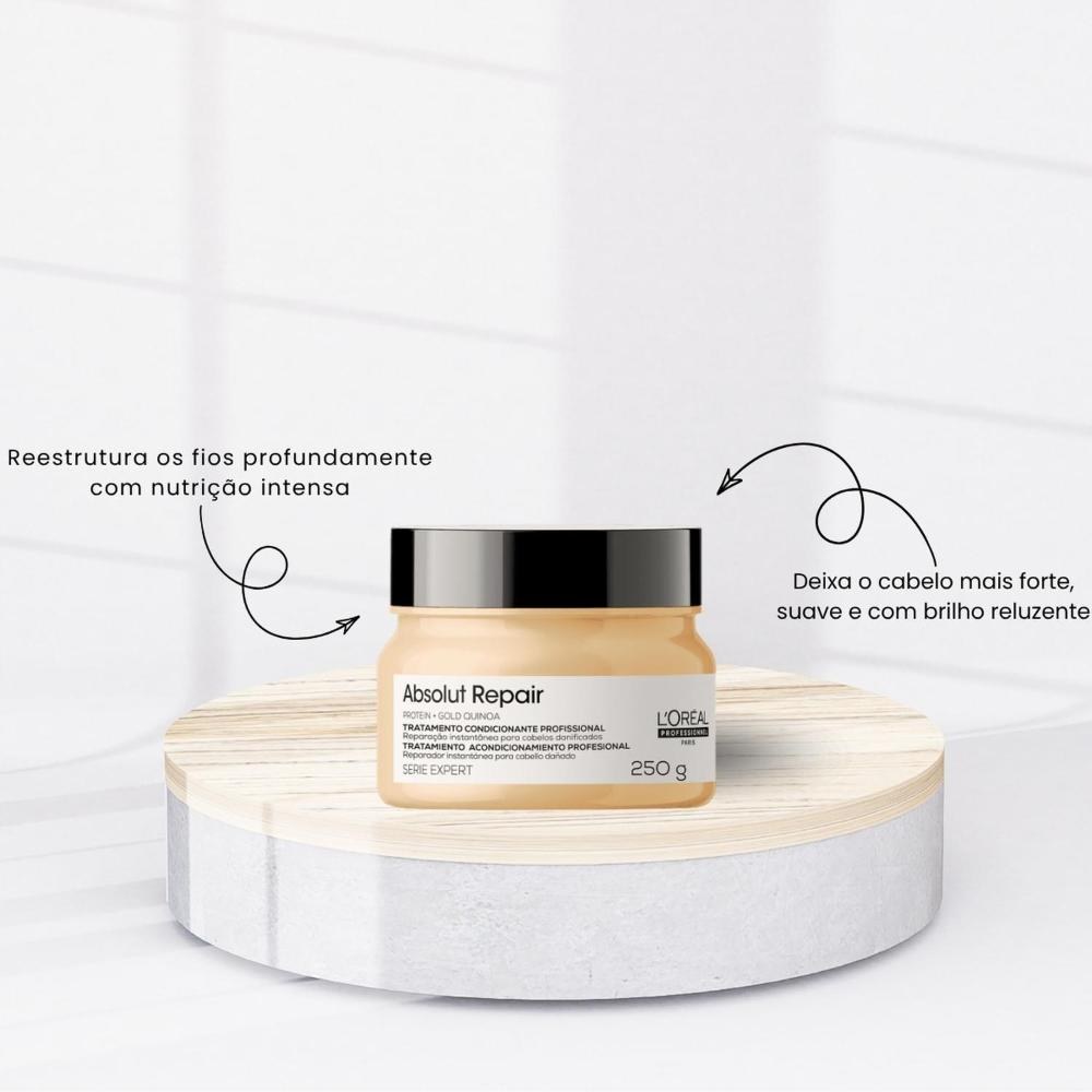L'Oréal - Absolut Repair Gold Kit Shampoo, Máscara e Óleo — imagem 2 | Farmácia Resyla