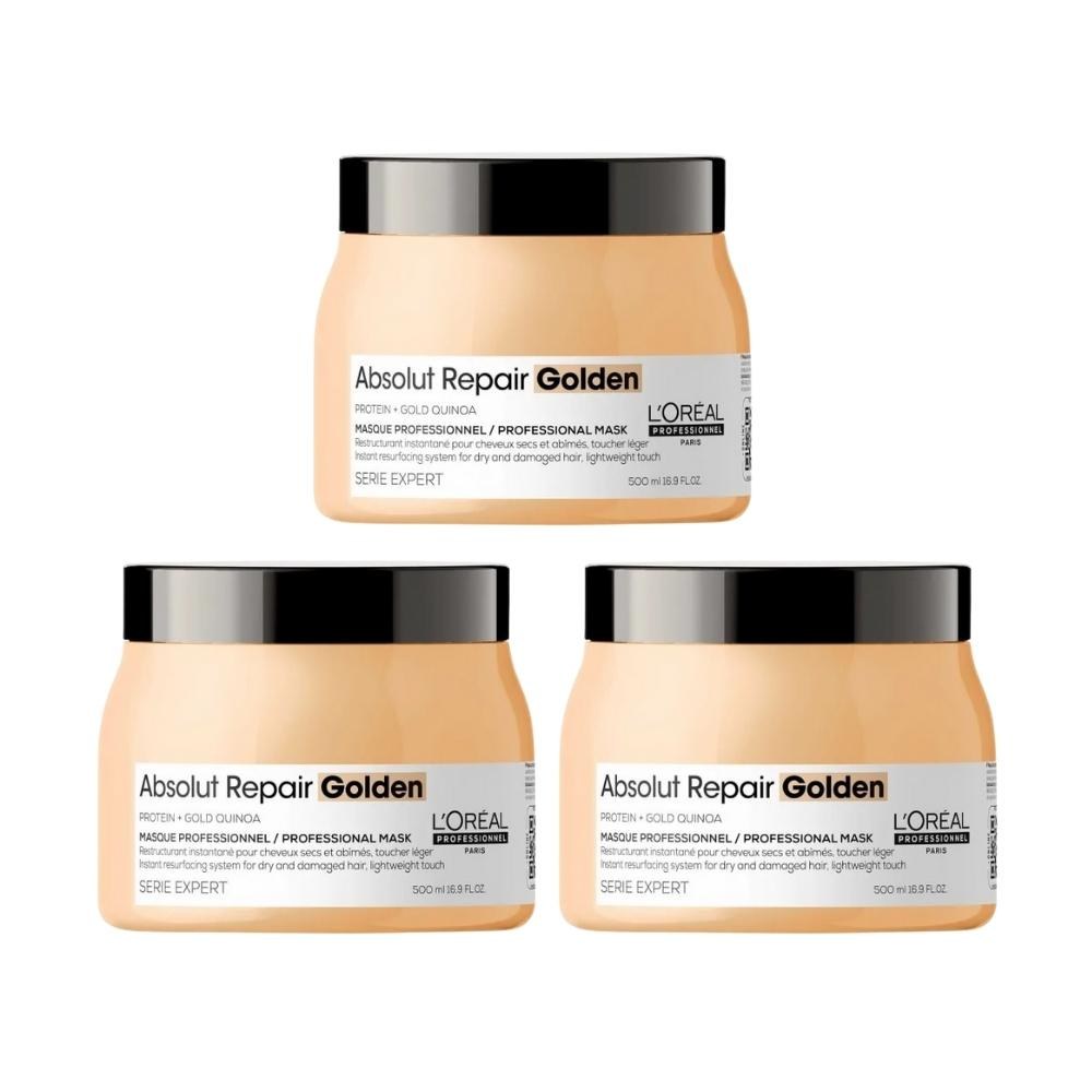 L'Oréal Absolut Repair Gold Quinoa - Kit 3 Máscaras Capilares - 500g cada — imagem 2 | Farmácia Resyla