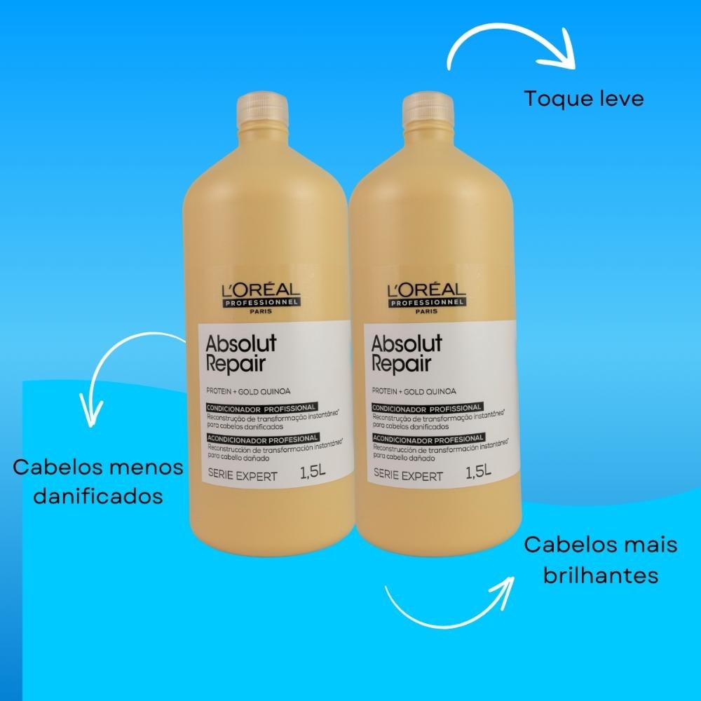 L'Oréal Professionnel Absolut Gold Kit - 2 Condicionadores 1,5L — imagem 4 | Farmácia Resyla