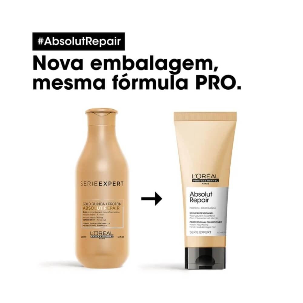 L'Oréal Professionnel Absolut Repair Gold Quinoa Condicionador - 200ml — imagem 4 | Farmácia Resyla