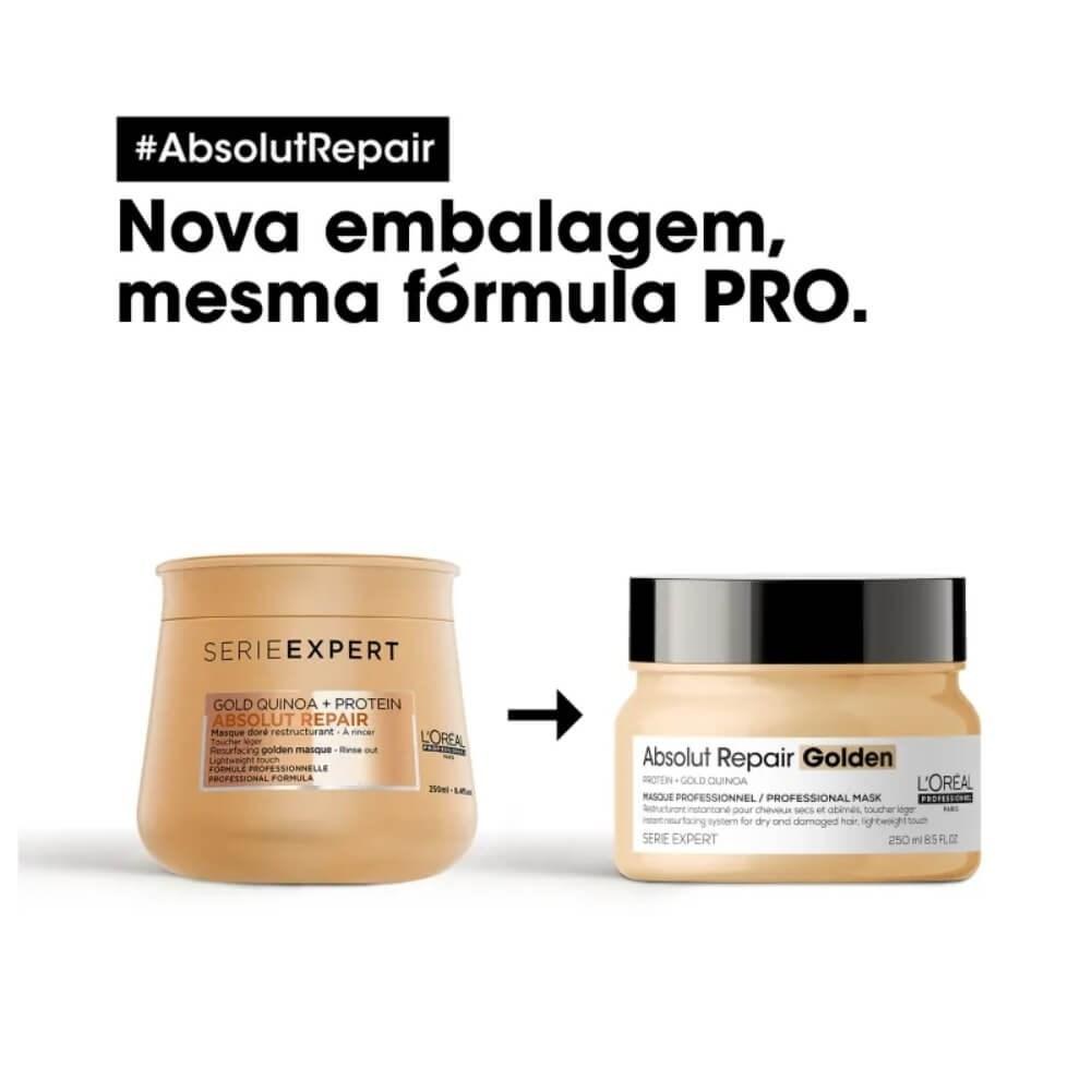 L'Oréal Professionnel Absolut Repair Gold Quinoa Máscara Toque Leve 250g — imagem 4 | Farmácia Resyla