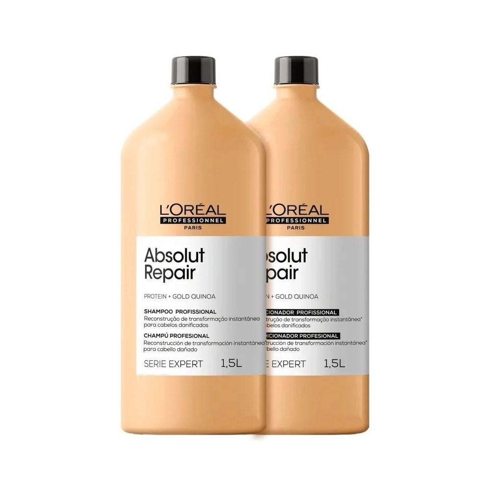 L'Oréal Professionnel Absolut Repair Gold Quinoa - Shampoo 1,5L + Condicionador 1,5L — L'Oréal | Farmácia Resyla