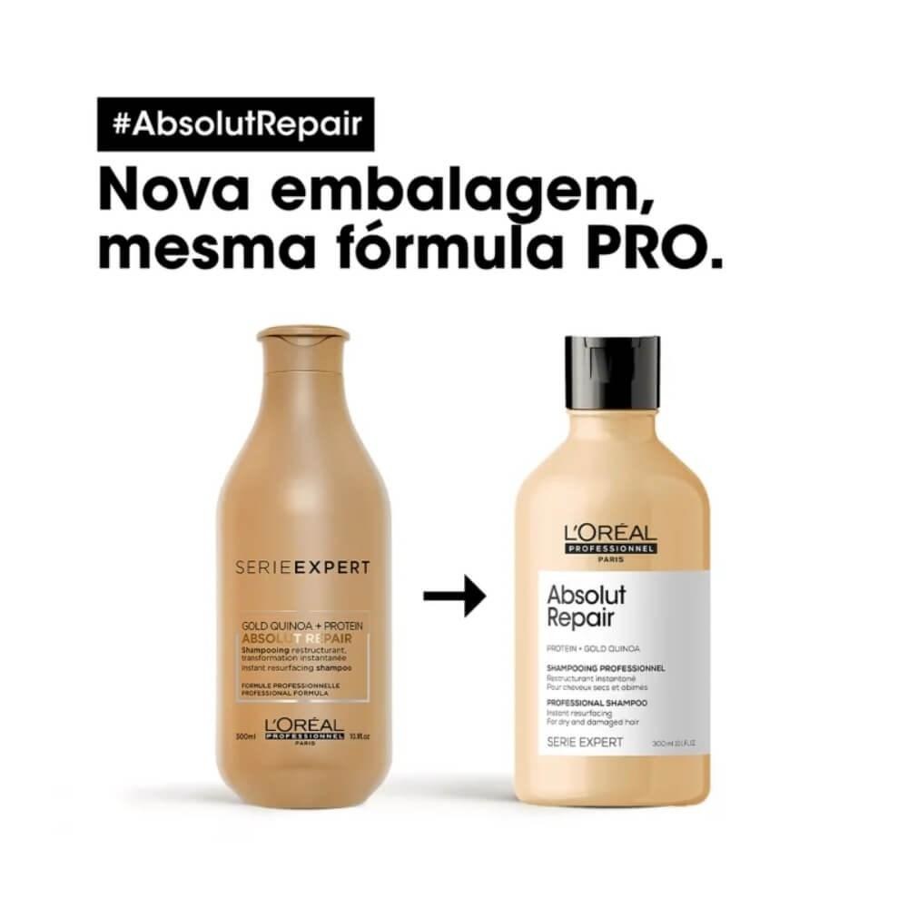 L'Oréal Professionnel Absolut Repair Gold Quinoa Shampoo 300ml — imagem 4 | Farmácia Resyla