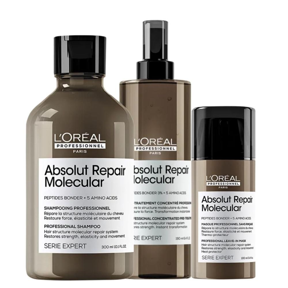 L’Oréal Professionnel Absolut Repair Molecular - Leave-in - Kit 3 Produtos — L'Oréal | Farmácia Resyla