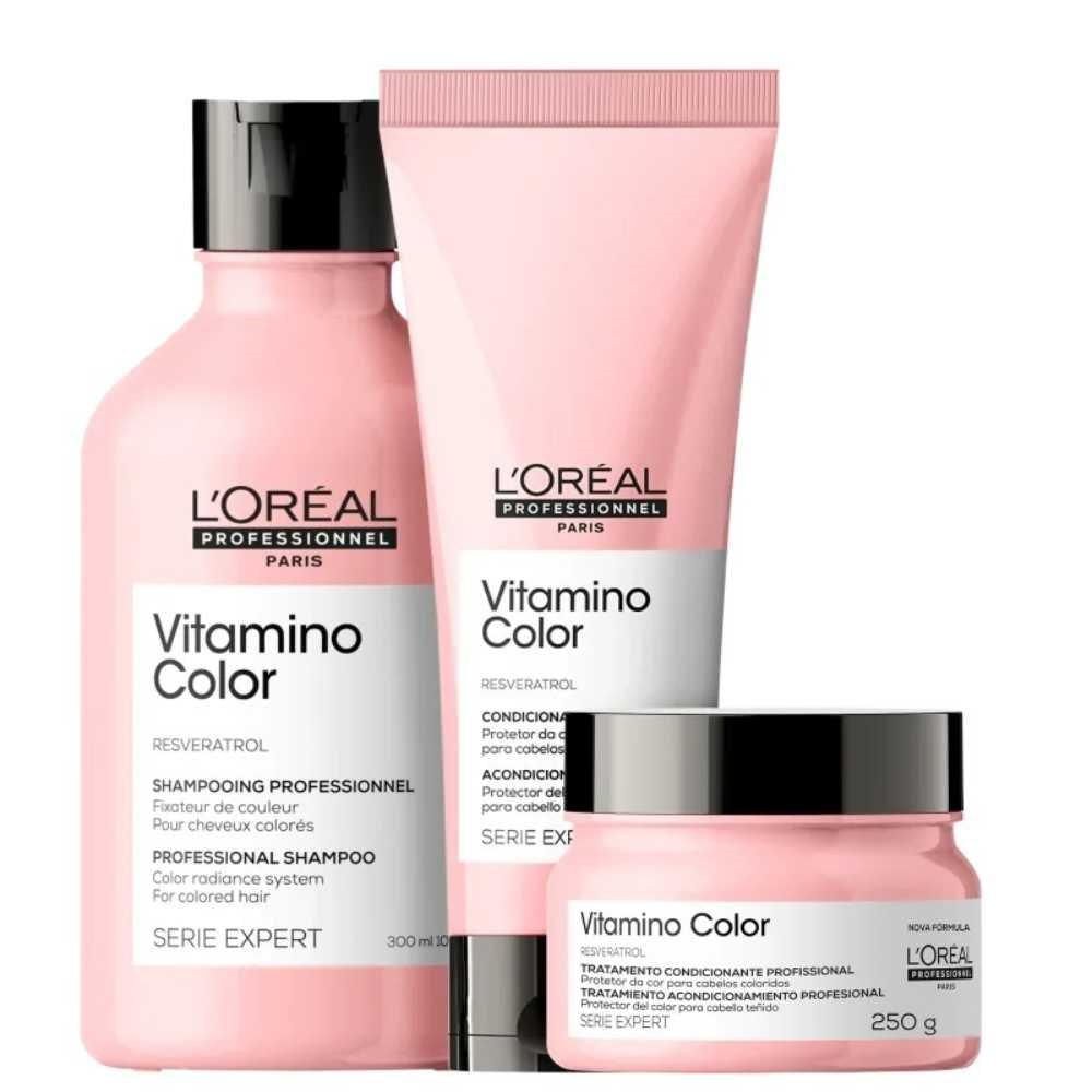 L'Oréal Professionnel Vitamino Color - Shampoo 300ml + Condicionador 200ml + Máscara 250g — L'Oréal | Farmácia Resyla