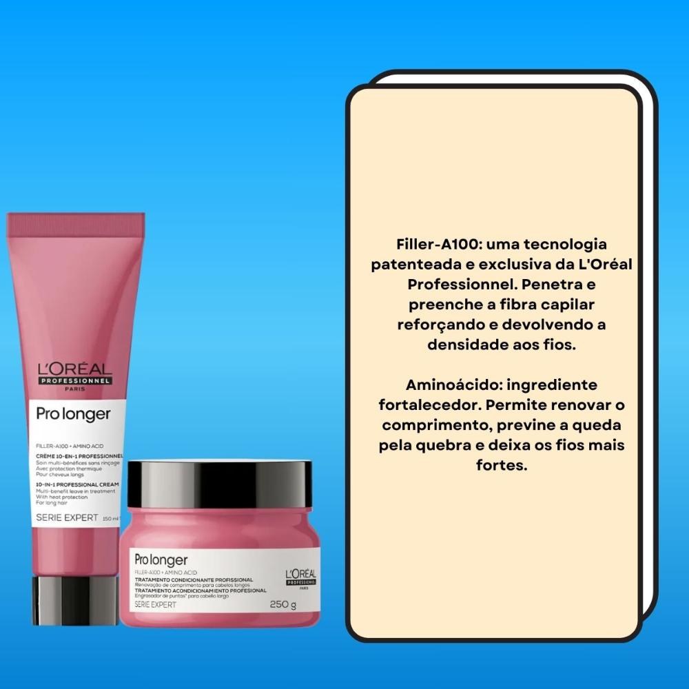 L'Oréal Serie Expert Pro Longer - Kit Máscara 250g + Leave-in 150ml — imagem 3 | Farmácia Resyla